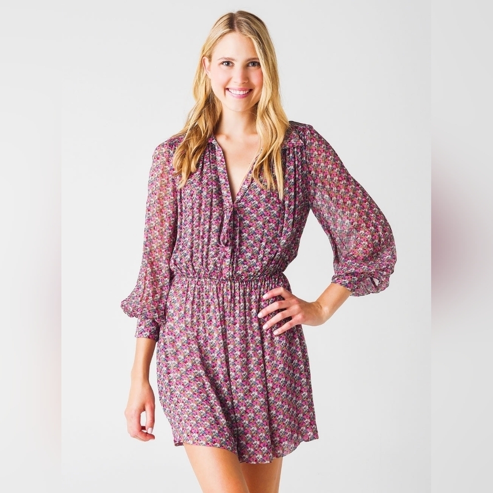 ZADIG & VOLTAIRE Women's Reevas Liberty Skull Mini Cinch Waist Dress Small - Picture 2 of 15